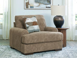 Jayne Park Pecan Oversized Chair by Ashley at Eve Furniture