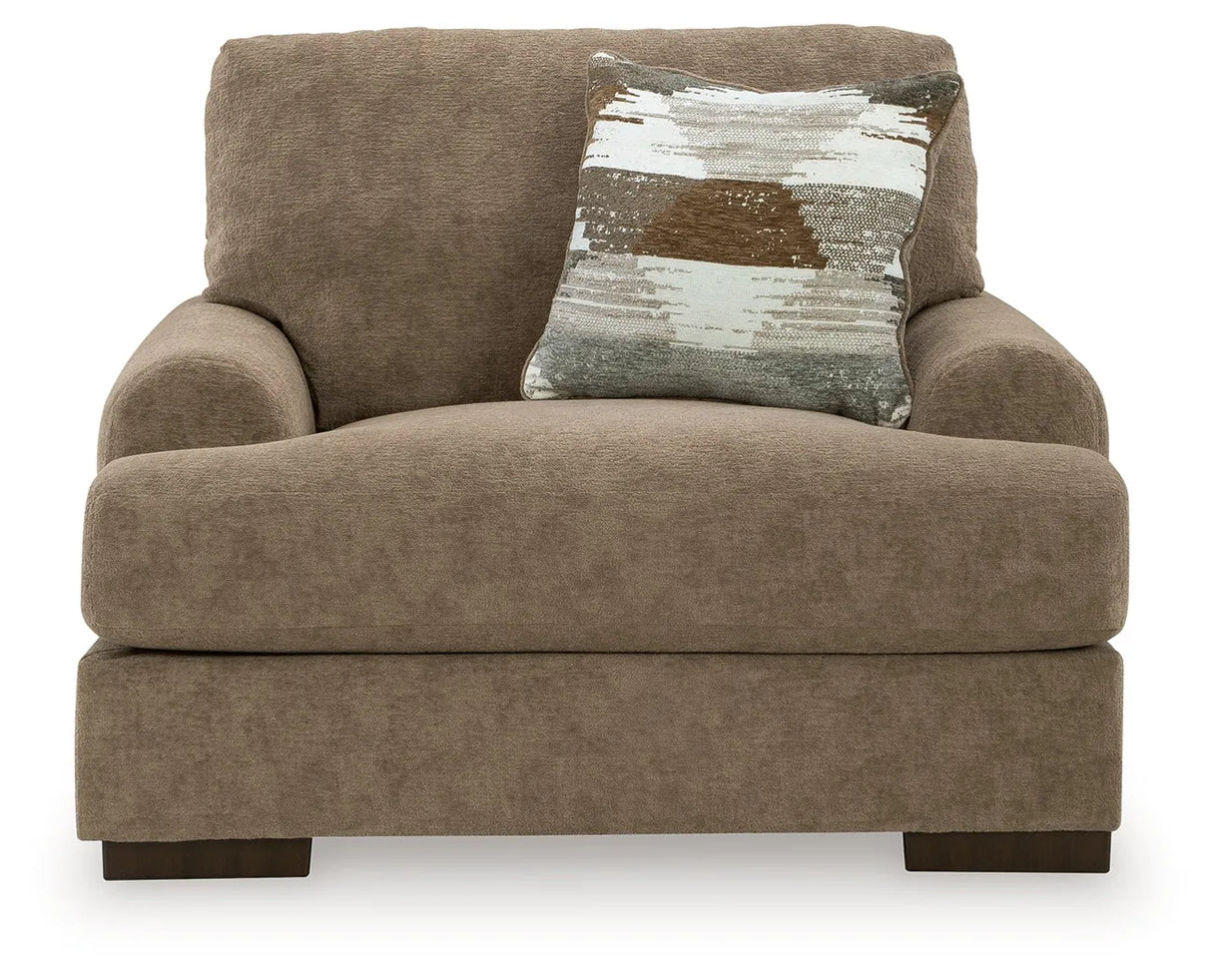Jayne Park Pecan Oversized Chair by Ashley at Eve Furniture