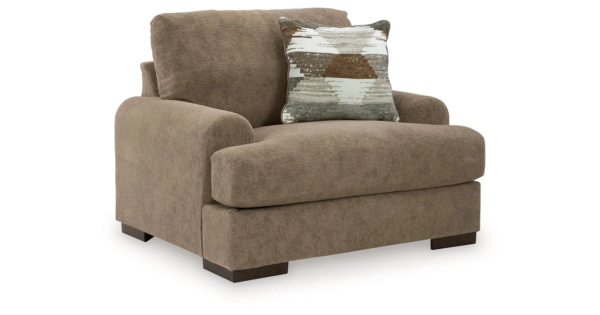 Jayne Park Pecan Oversized Chair by Ashley at Eve Furniture