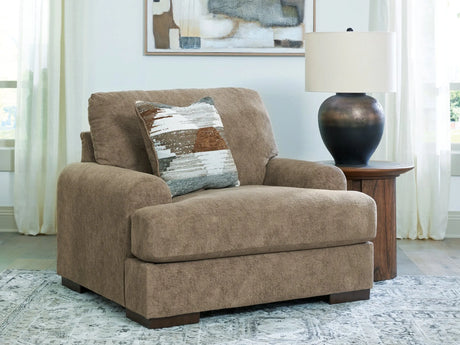 Jayne Park Pecan Oversized Chair by Ashley at Eve Furniture