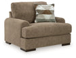 Jayne Park Pecan Oversized Chair by Ashley at Eve Furniture