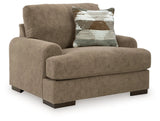 Jayne Park Pecan Oversized Chair by Ashley at Eve Furniture