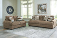 Jayne Park Pecan Sofa and Loveseat by Ashley at Eve Furniture