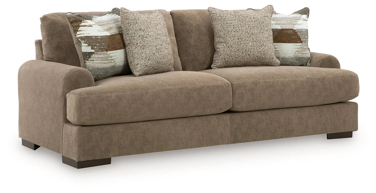 Jayne Park Pecan Sofa by Ashley at Eve Furniture