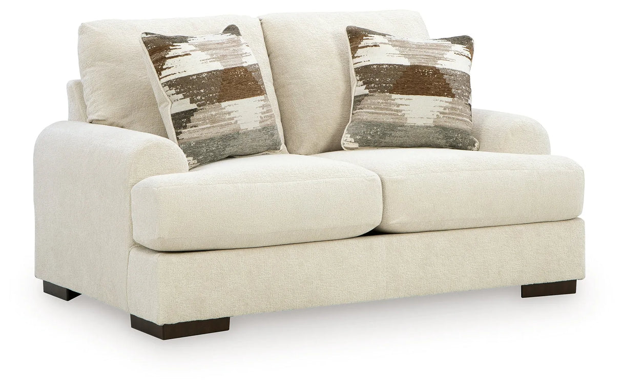Jayne Park Sand Loveseat by Ashley at Eve Furniture