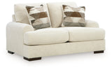 Jayne Park Sand Loveseat by Ashley at Eve Furniture