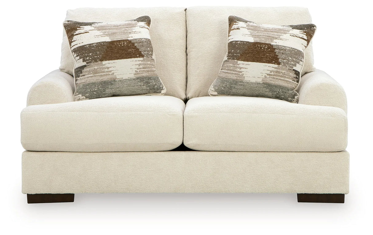 Jayne Park Sand Loveseat by Ashley at Eve Furniture