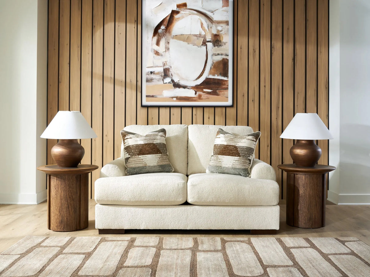 Jayne Park Sand Loveseat by Ashley at Eve Furniture