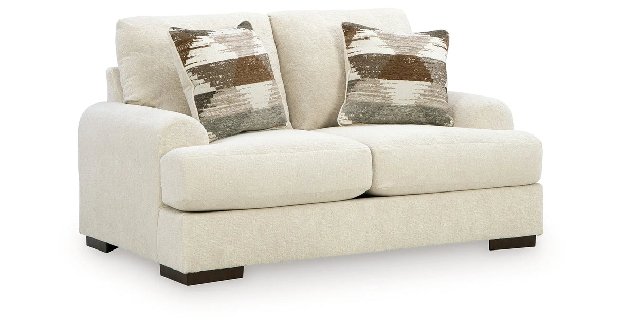 Jayne Park Sand Loveseat by Ashley at Eve Furniture