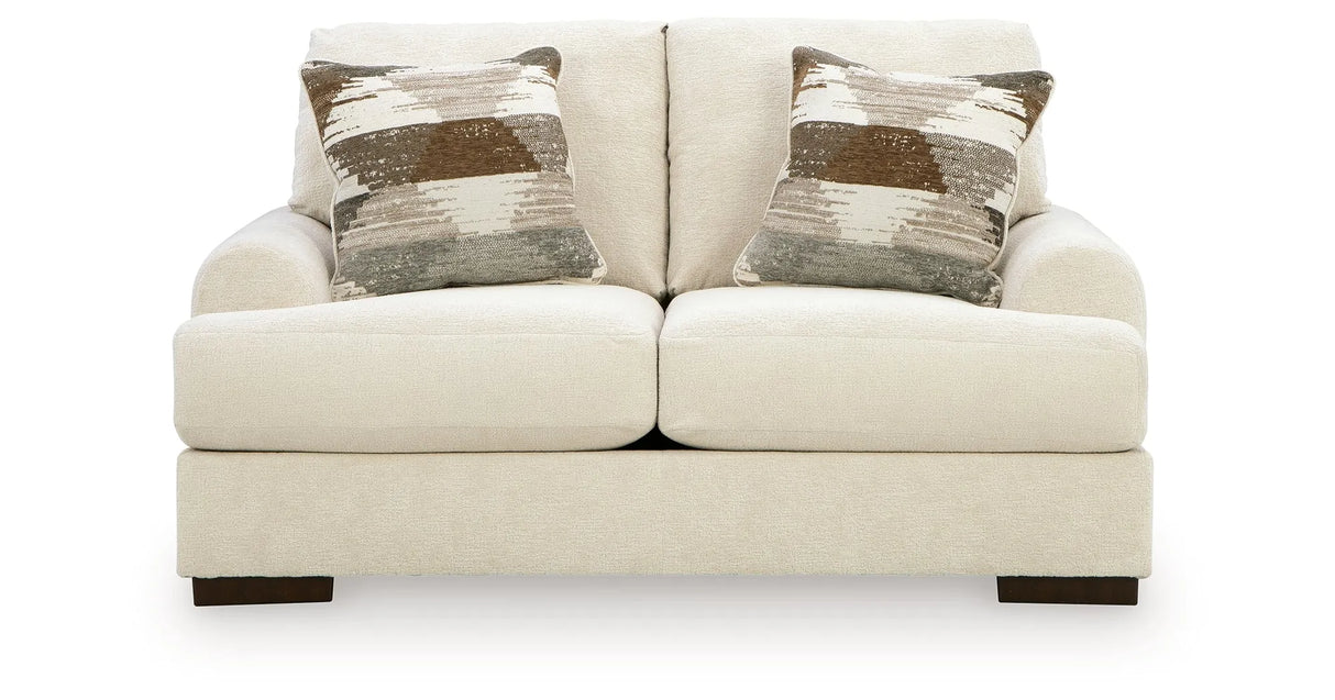 Jayne Park Sand Loveseat by Ashley at Eve Furniture