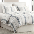 Jayson Blue Stripe Linen Cashmere Duvet Collection by Classic Home at Eve Furniture