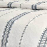 Jayson Blue Stripe Linen Cashmere Duvet Collection by Classic Home at Eve Furniture