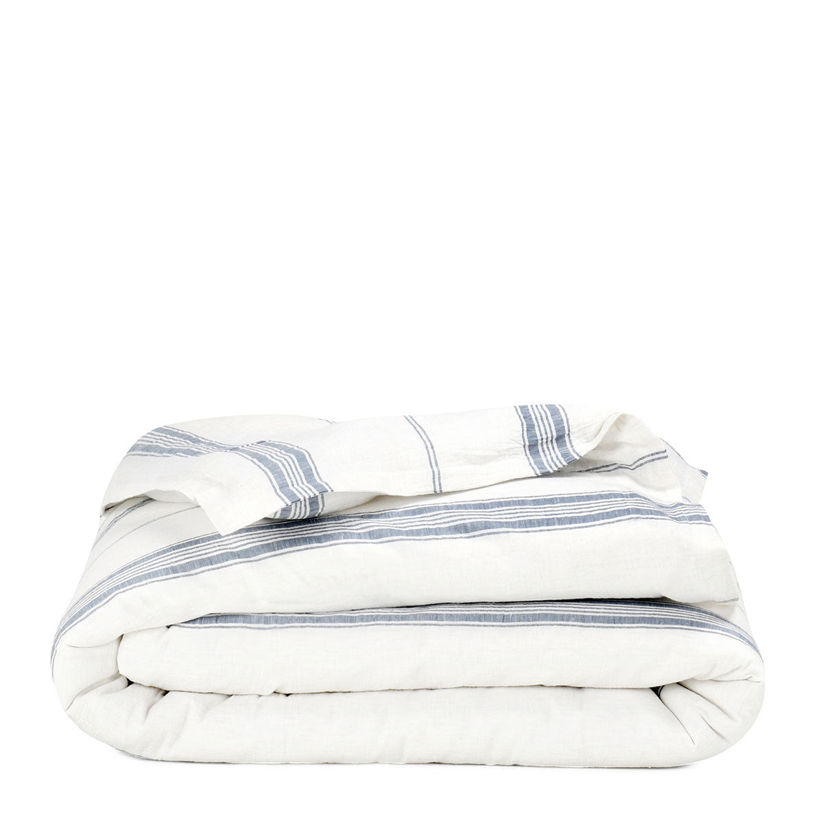 Jayson Blue Stripe Linen Cashmere Duvet Collection by Classic Home at Eve Furniture