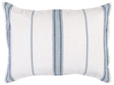 Jayson Blue Stripe Linen Cashmere Duvet Collection by Classic Home at Eve Furniture