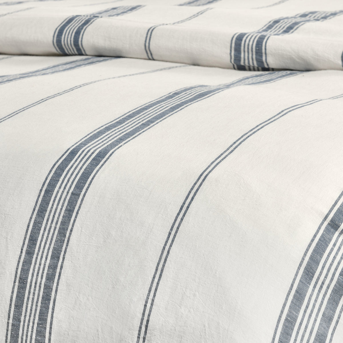 Jayson Blue Stripe Linen Cashmere Duvet Collection by Classic Home at Eve Furniture