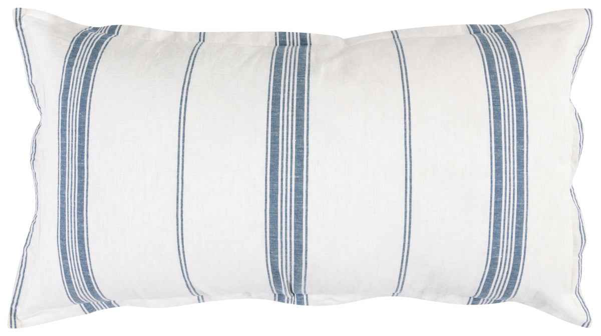 Jayson Blue Stripe Linen Cashmere Duvet Collection by Classic Home at Eve Furniture