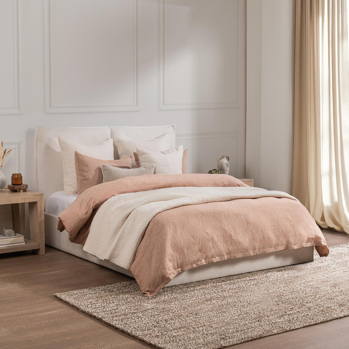 Jayson Clay Linen Cashmere Duvet Collection by Classic Home at Eve Furniture