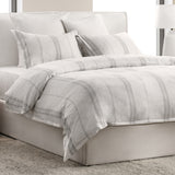 Jayson Gray Stripe Linen Cashmere Duvet Collection by Classic Home at Eve Furniture