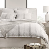 Jayson Gray Stripe Linen Cashmere Duvet Collection by Classic Home at Eve Furniture