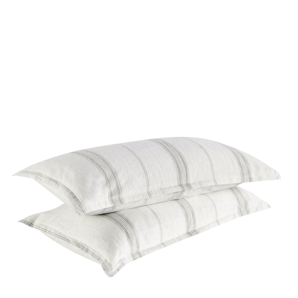 Jayson Gray Stripe Linen Cashmere Duvet Collection by Classic Home at Eve Furniture