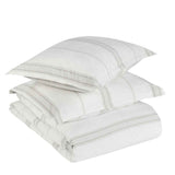 Jayson Gray Stripe Linen Cashmere Duvet Collection by Classic Home at Eve Furniture