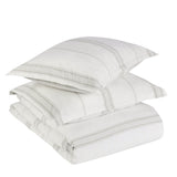Jayson Gray Stripe Linen Cashmere Duvet Collection by Classic Home at Eve Furniture