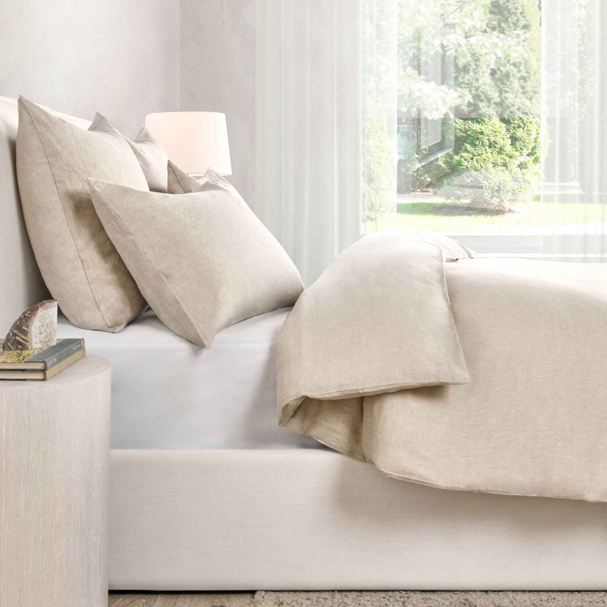 Jayson Natural Linen Cashmere Duvet Collection by Classic Home at Eve Furniture