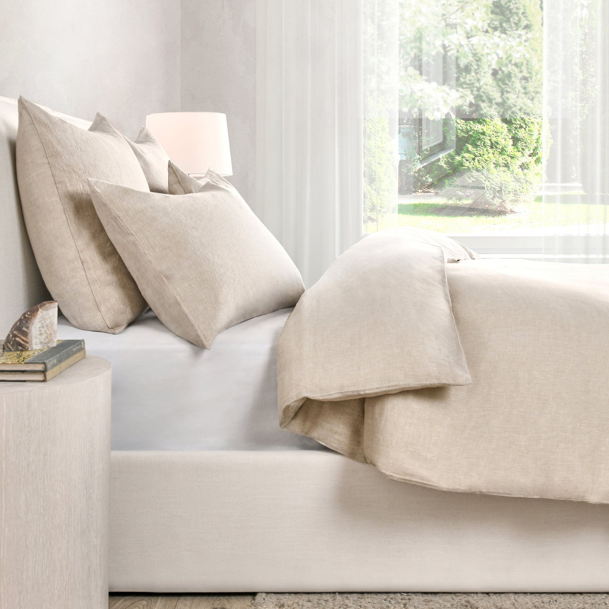 Jayson Natural Linen Cashmere Duvet Collection by Classic Home at Eve Furniture