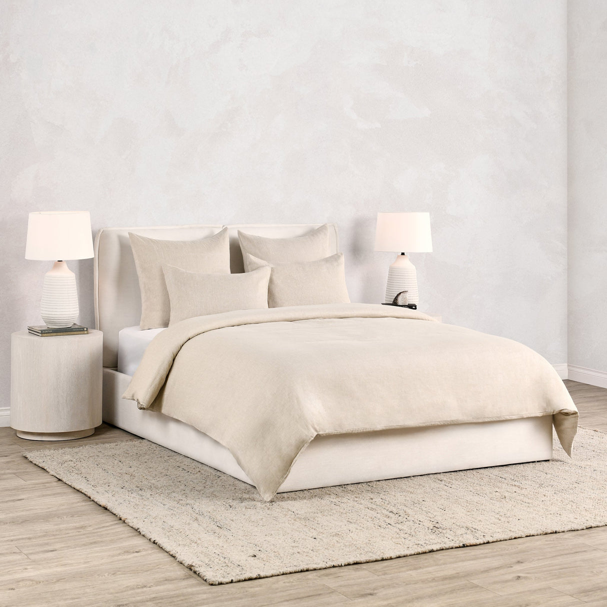 Jayson Natural Linen Cashmere Duvet Collection by Classic Home at Eve Furniture