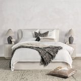 Jayson Quartz White Linen Cashmere Duvet Collection by Classic Home at Eve Furniture