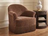 Jeanwell Clay Swivel Accent Chair by Ashley at Eve Furniture