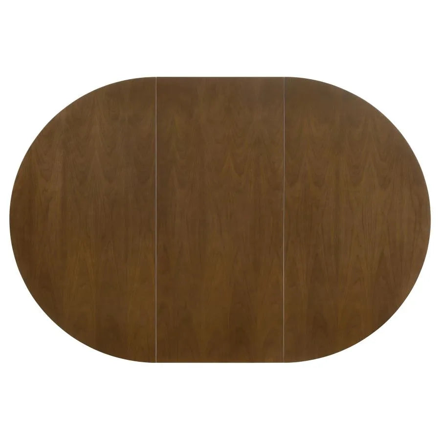 Jedda Dark Walnut/Black 5-piece Oval Dining Table Set by Coaster at Eve Furniture