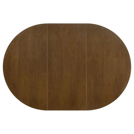 Jedda Dark Walnut/Black 5-piece Oval Dining Table Set by Coaster at Eve Furniture