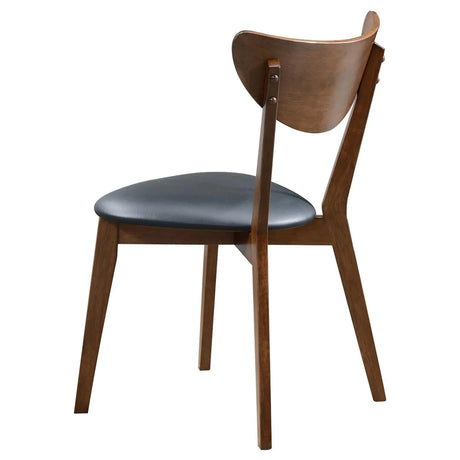 Jedda Dark Walnut/Black 5-piece Oval Dining Table Set by Coaster at Eve Furniture