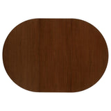 Jedda Dark Walnut/Black 5-piece Oval Dining Table Set by Coaster at Eve Furniture