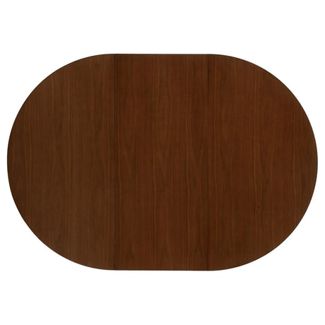 Jedda Dark Walnut/Black 5-piece Oval Dining Table Set by Coaster at Eve Furniture