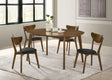 Jedda Dark Walnut/Black 5-piece Oval Dining Table Set by Coaster at Eve Furniture