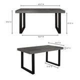 Jedrik Dark Grey Small Outdoor Dining Table by MOES at Eve Furniture
