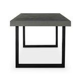 Jedrik Dark Grey Small Outdoor Dining Table by Moe's Home at Eve Furniture