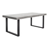 Jedrik Outdoor Dining Table - Dark Grey - Large by Moe's Home at Eve Furniture