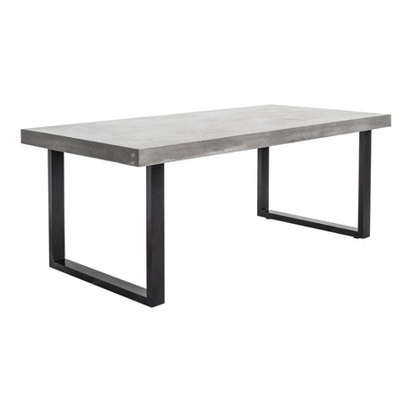 Jedrik Outdoor Dining Table - Dark Grey - Large by Moe's Home at Eve Furniture