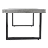 Jedrik Outdoor Dining Table - Dark Grey - Large by Moe's Home at Eve Furniture