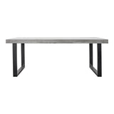 Jedrik Outdoor Dining Table - Dark Grey - Large by Moe's Home at Eve Furniture