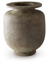 Jedwick Gray/Brown Vase by Ashley at Eve Furniture