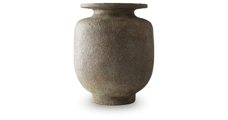 Jedwick Gray/Brown Vase by Ashley at Eve Furniture