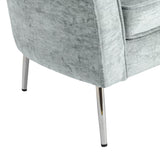 Jefferson Gray/Silver Accent Chair by Crestview at Eve Furniture