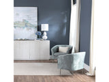Jefferson Gray/Silver Accent Chair by Crestview at Eve Furniture