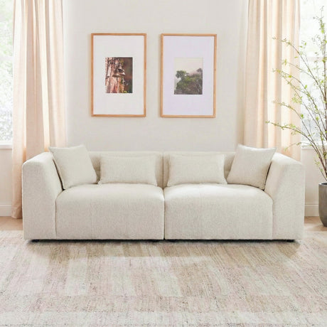 Jefferson Soft Chenille Modern Sofa by Ashcroft Furniture at Eve Furniture