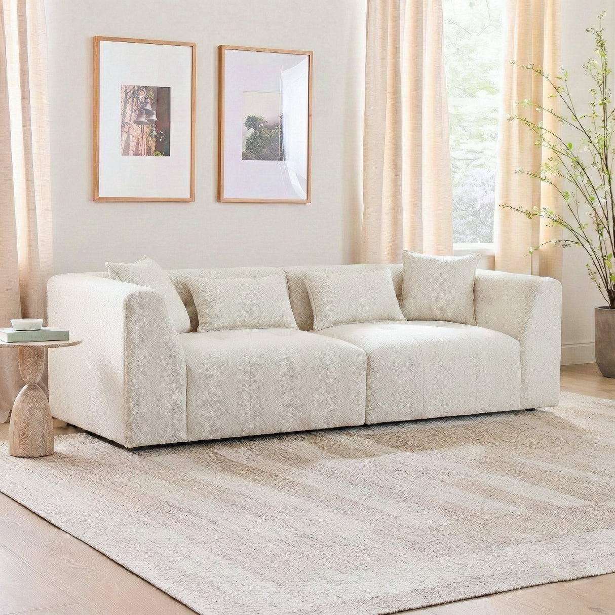Jefferson Soft Chenille Modern Sofa by Ashcroft Furniture at Eve Furniture