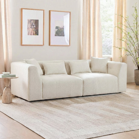 Jefferson Soft Chenille Modern Sofa by Ashcroft Furniture at Eve Furniture